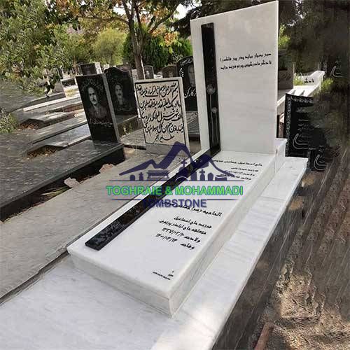 خرید سنگ مزار سفید در اصفهان